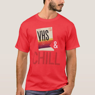 Camiseta VHS e Relaxar à Antiga