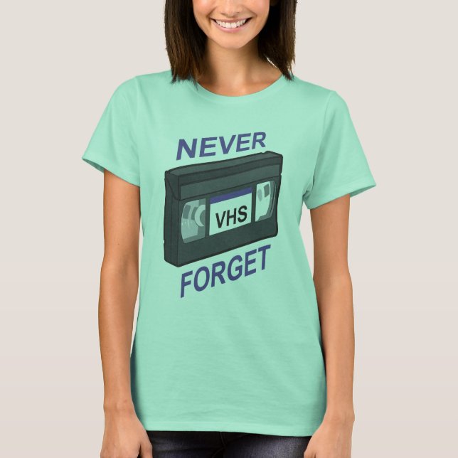 Camiseta VHS, Nunca Esquecer (Frente)