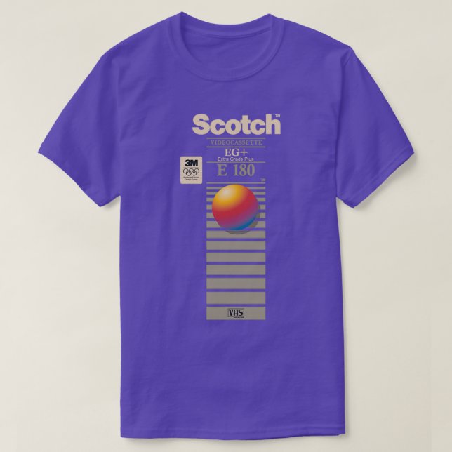 Camiseta VHS Scotch E180 (Frente do Design)