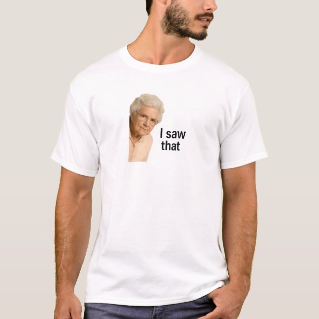 Camiseta Vi aquele meme da vovó jesus (Frente)