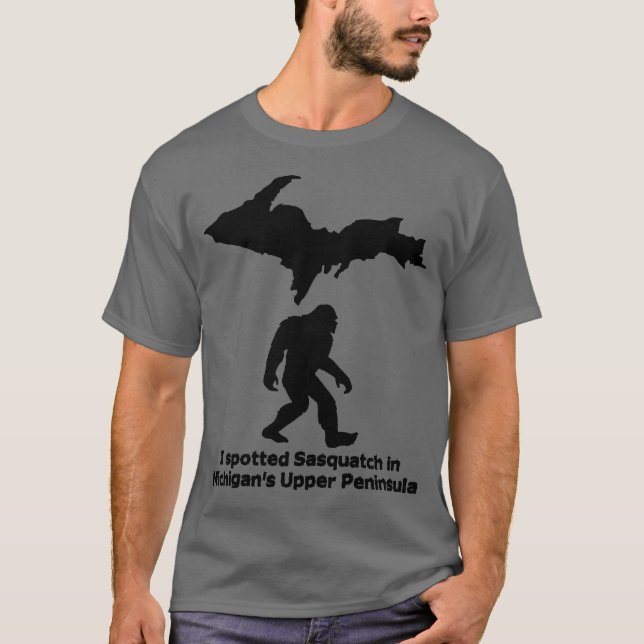 Camiseta Vi Sasquatch na Península Superior de Michigan (Frente)