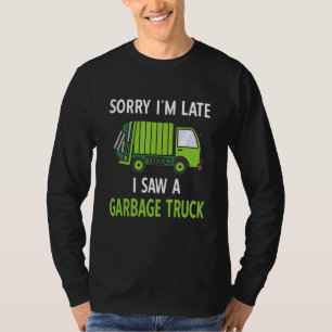 Camiseta Vi um caminhão de lixo Reciclagem de roupa
