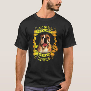 Camiseta Vi Você Que Te Amava O Cachorro De Cachorro Ingl