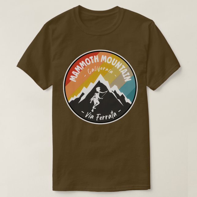 Camiseta Via Ferrata Mammoth Mountain California (Frente do Design)