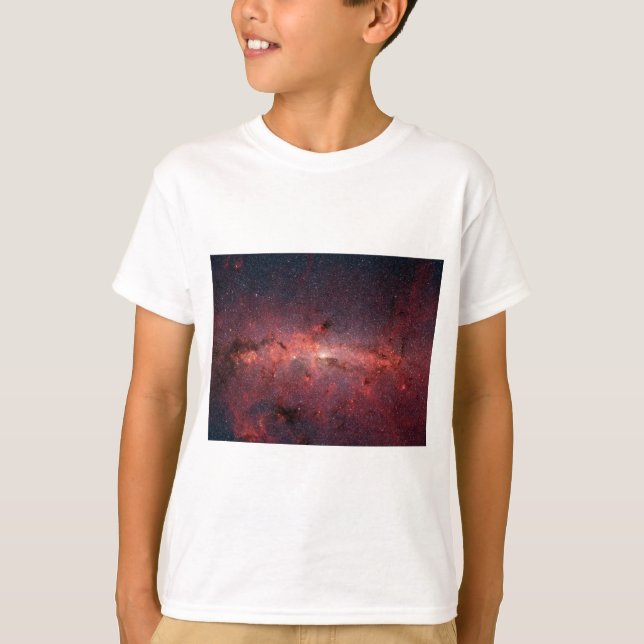Camiseta Via Látea Centro Galáctico, Estrelas, Nuvens, Clus (Frente)