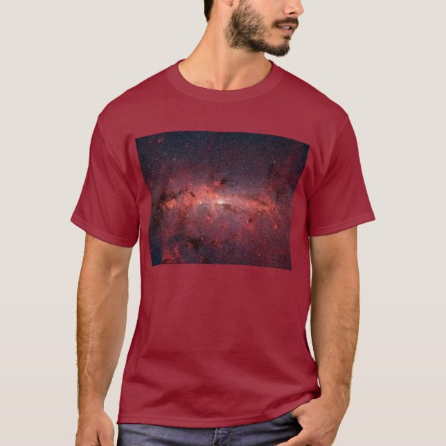 Camiseta Via Látea Centro Galáctico, Estrelas, Nuvens, Clus (Frente)