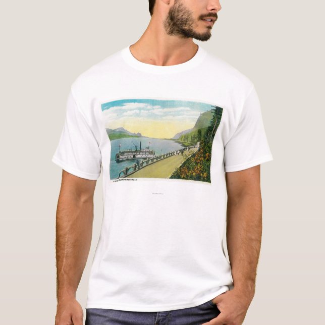 Camiseta Viaduto perto das quedas de Multnomah, o Rio (Frente)