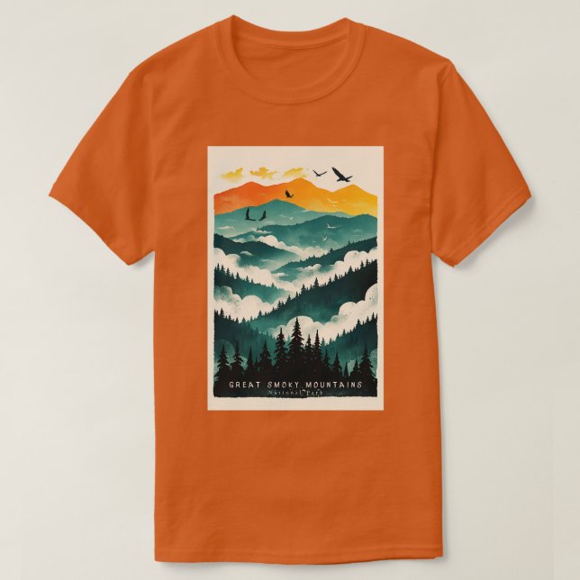 Camiseta viagem 10 do Parque Nacional dos Montes do Enfumaç (Frente do Design)