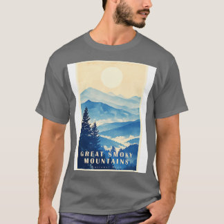 Camiseta viagem 14 do Parque Nacional dos Montanhas do Enfu