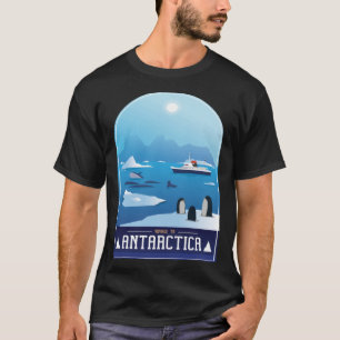 Camiseta Viagem À Antártida - Navio De Cruzeiro Icebergs Pi