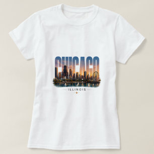 Camiseta 💙 Viagem a Chicago Luxo Editorial Estilo Urbano �