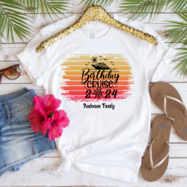 Camiseta Viagem à Família de Navios de Cruzeiro de Cruzeiro
