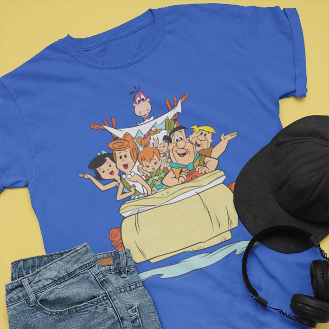 Camiseta Viagem à Família Flintstones (Criador carregado)