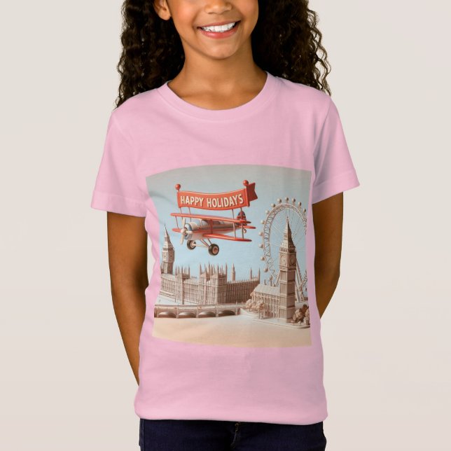 Camiseta Viagem a Londres por Natasha Us (Frente)