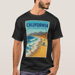 Camiseta Viagem Antiga ao Lago das Montanhas Rochosas
