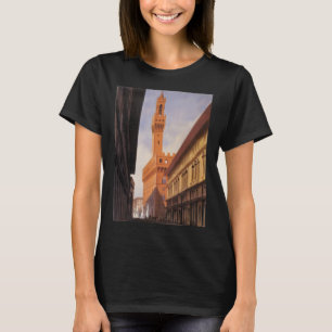 Camiseta Viagem Antiga, Palazzo Vecchio, Florença, Itália
