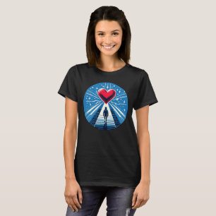 Camiseta Viagem ao Coração - Design de Arte Emocional de Pi
