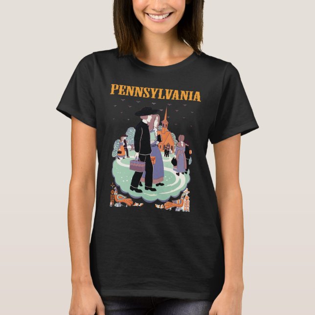 Camiseta Viagem ao Patrimônio Amish da Pensilvânia (Frente)