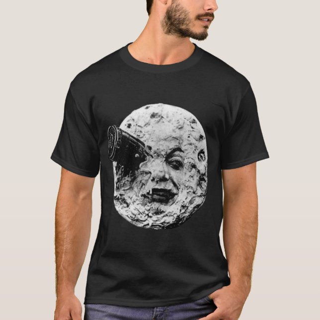 Camiseta Viagem ao t-shirt da lua (Frente)