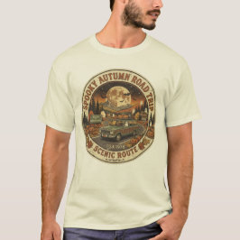 Camiseta Viagem Assustadora de Carro Halloween Vintage Cami