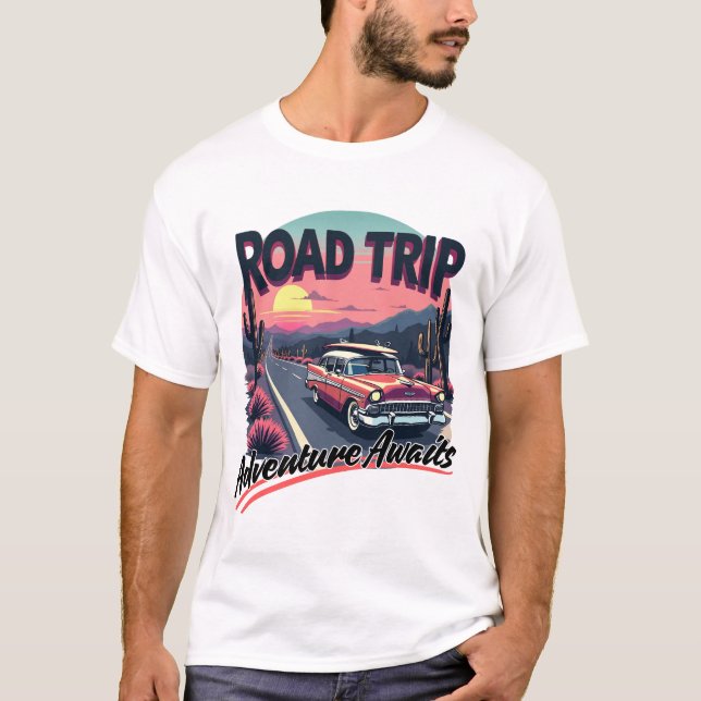 Camiseta Viagem através de horizontes (Frente)