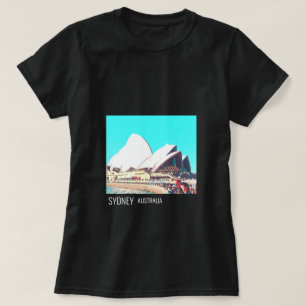 Camiseta Viagem australiano do teatro da ópera de Sydney