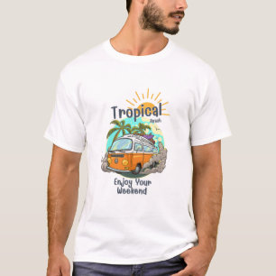 Camiseta Viagem Beach T-shirt Design