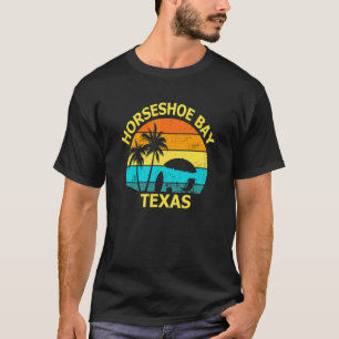 Camiseta Viagem Cavalos Horseshoe Bay Texas Lembrança de Fé