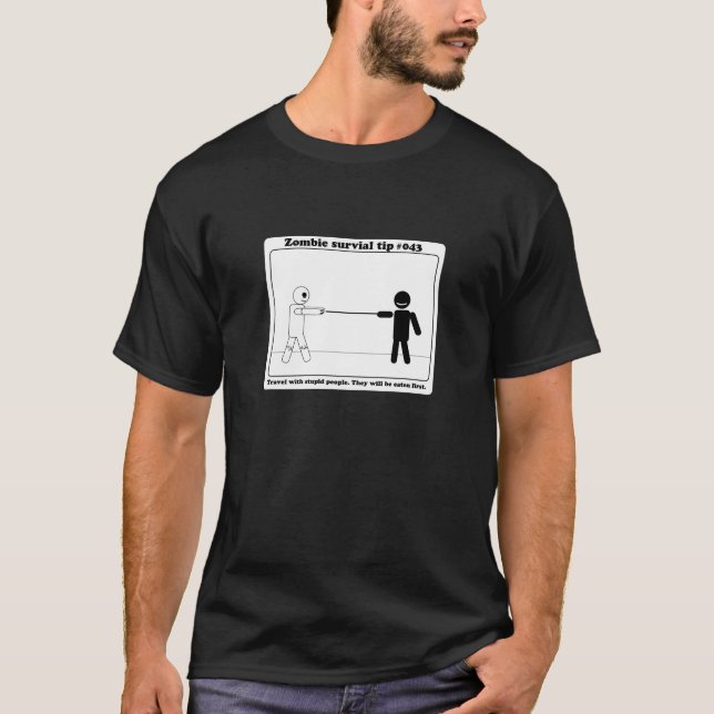 Camiseta Viagem com pessoas estúpidas (Frente)