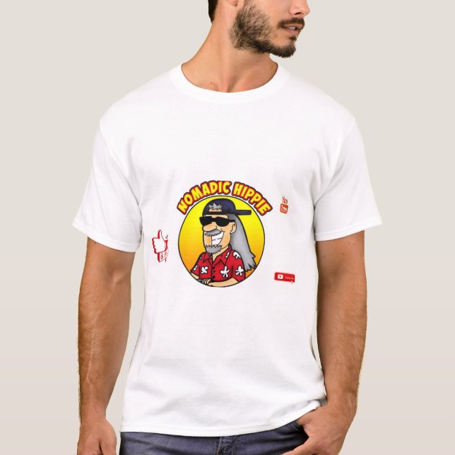 Camiseta viagem como um hippie (Frente)
