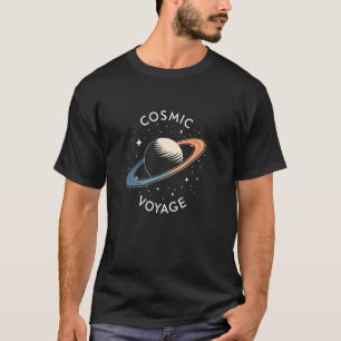 Camiseta Viagem Cósmica - Gráfico de Amante do Espaço para