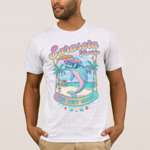 Camiseta Viagem Costeira para a Praia de Sarasota na Flórid