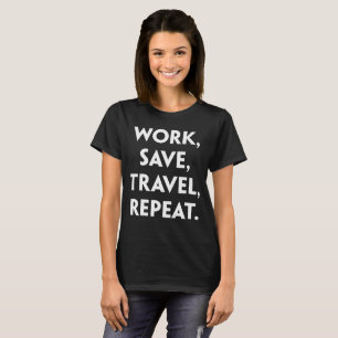 Camiseta Viagem da aventura da repetição do viagem das