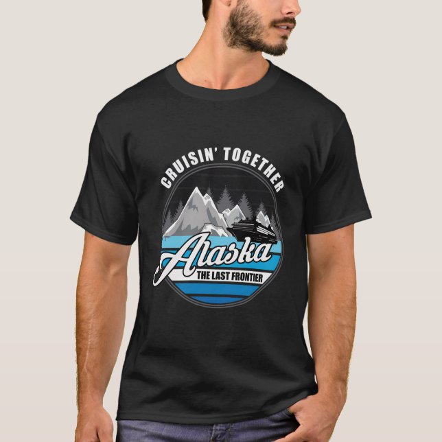 Camiseta Viagem da Família Alaska Cruise Souvenir (Frente)
