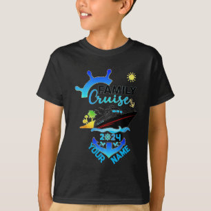 Camiseta Viagem da Família de Navios de Cruzeiro Personaliz
