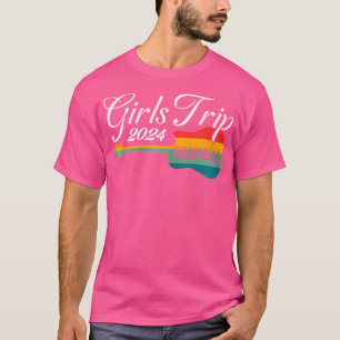 Camiseta Viagem Da Garota Nashville Em 2024, Guitar Tenness