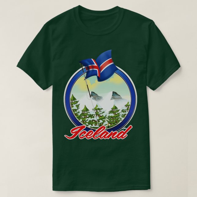 Camiseta Viagem da Islândia (Frente do Design)