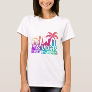 Camiseta Viagem das Melhores Amigas em Las Vegas ou Viagem