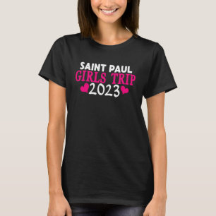 Camiseta Viagem das meninas de Saint Paul 2023 despedida de