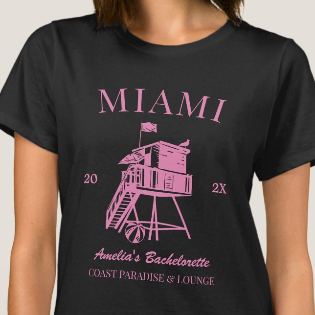 Camiseta Viagem das Meninas Festa de Solteira Praia Rosa Pe (Criador carregado)