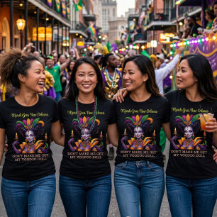 Camiseta Viagem das Rainhas do Vodu de Carnaval em Nova Orl