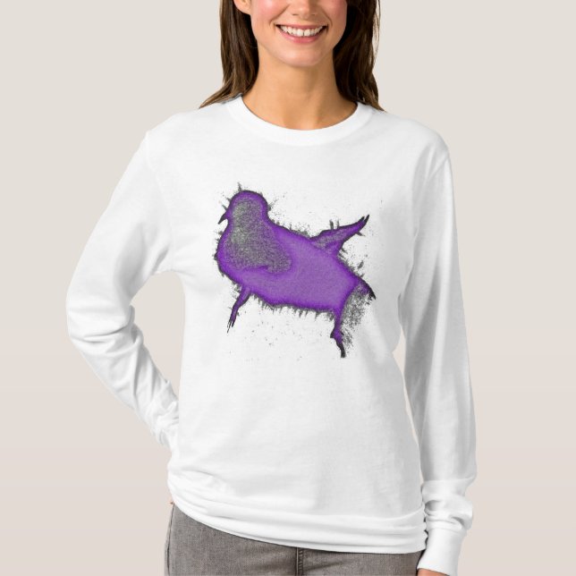 Camiseta Viagem das senhoras de uma Capa longa ideal (Frente)