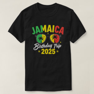 Camiseta Viagem de Aniversário Jamaica 2025 Sonho Divertido