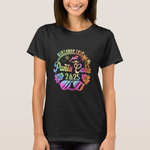 Camiseta Viagem de Aniversário Punta Cana 2025 Férias em Pu