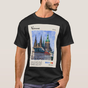 Camiseta Viagem de Aquarela Viena