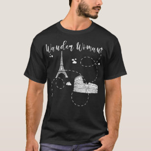 Camiseta Viagem de Aventura de Viajante do Mundo em viagem