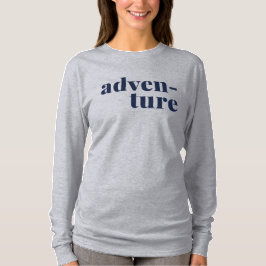 Camiseta Viagem de Aventura e Design de texto de Lover da N
