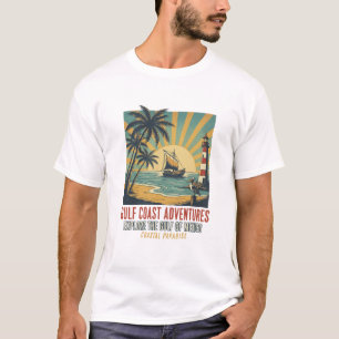 Camiseta Viagem de Aventuras na Costa do Golfo