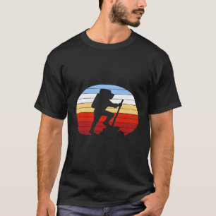 Camiseta Viagem de caminhada na montanha vintage para câmar