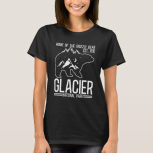 Camiseta Viagem de caminhada no Parque Nacional Glacier com